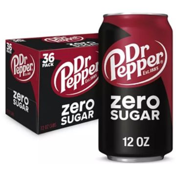 Picture of DR PEPPER ZERO 12 OZ CANS 36 PACK