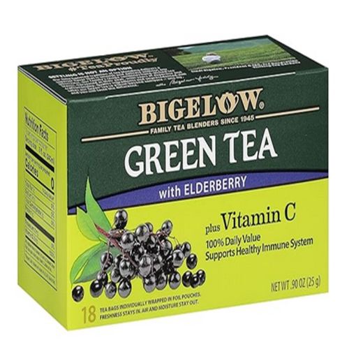 Picture of GREEN TEA W/ELDEBERRY& VITAMIN C 18 COUNT