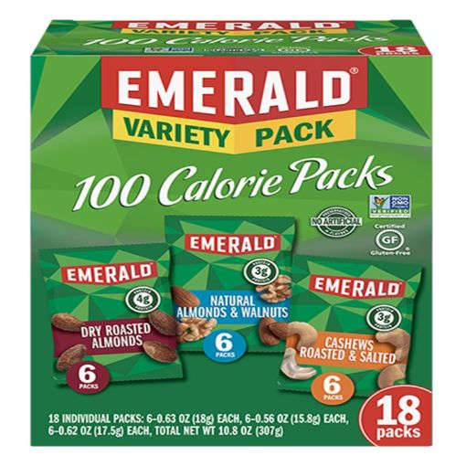 Picture of EMERALD NUTS 100 CALORIE VARIETY PACK 18 COUNT