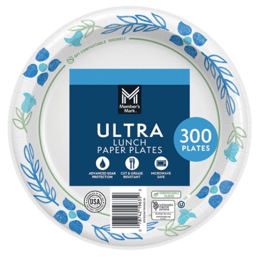 Picture of MEMBERS MARK ULTRA PAPER PLATE HEAVYWEIGHT 8-1/2" 300PL/PK