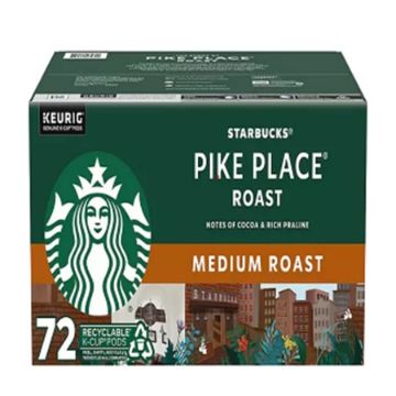 Picture of Starbucks Medium Roast K-Cup Coffee Pods, Pike Place (72 ct.