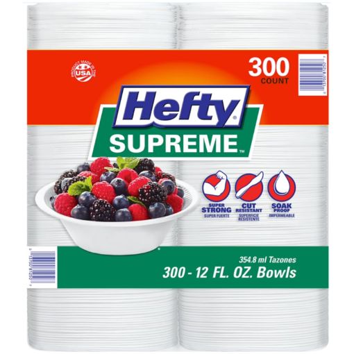 Picture of Hefty Supreme Heavyweight Foam Bowls (12 oz., 300 ct.)